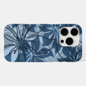 Olowalu Hibiscus Hawaiian Camo Denim Blue Case-Mate iPhone Case (Achterkant (horizontaal))