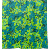 Olowalu Hibiscus Hawaiian Camo Douchegordijn (Voorkant)