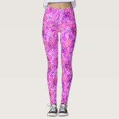 Olowalu Hibiscus Hawaiian Camo Floral Leggings (Voorkant)