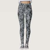 Olowalu Hibiscus Hawaiian Camo Floral Leggings (Voorkant)