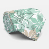 Olowalu Hibiscus Hawaiian Camo - Mint Stropdas (Opgerold)