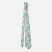 Olowalu Hibiscus Hawaiian Camo - Mint Stropdas (Achterkant)