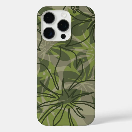 Olowalu Hibiscus Hawaiian Camo Olive Case-Mate iPhone Case (Achterkant)