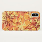 Olowalu Hibiscus Hawaiian Camo Papaya Case-Mate iPhone Case (Achterkant (horizontaal))