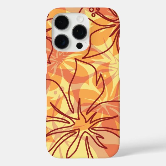 Olowalu Hibiscus Hawaiian Camo Papaya Case-Mate iPhone Case (Achterkant)