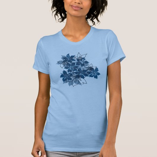 Olowalu Hibiscus Hawaiian Camo T - shirts (Voorkant)