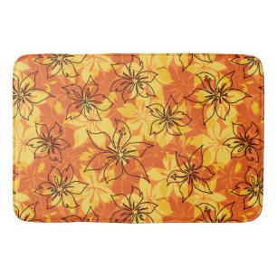 Olowalu Hibiscus Hawaiian Camo Tropical Badmat