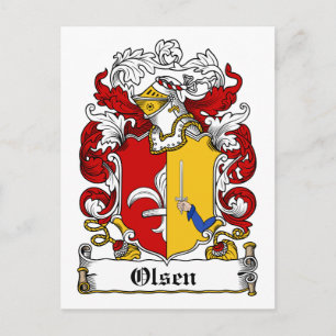 Olsen Family Crest Briefkaart