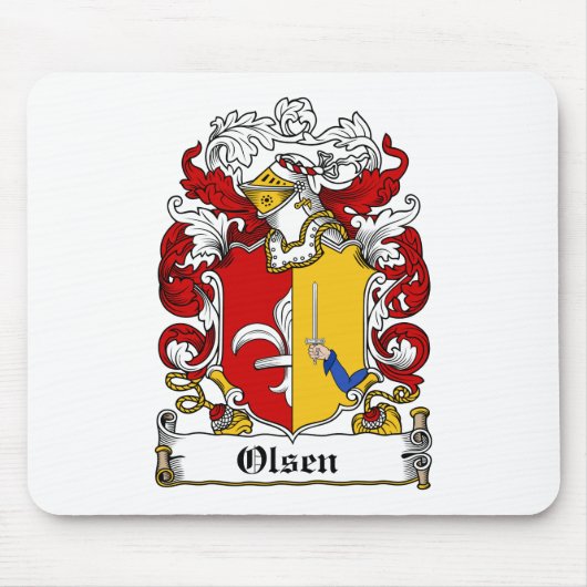 Olsen Family Crest Muismat (Voorkant)