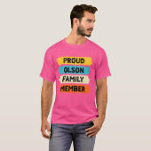 Olson Achternaam Trots Familielid Olson T-shirt (Voorkant volledig)