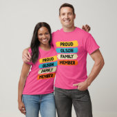 Olson Achternaam Trots Familielid Olson T-shirt (Unisex)