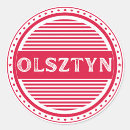 Olsztyn City Pride Embleem – Poolse identiteit Ronde Sticker