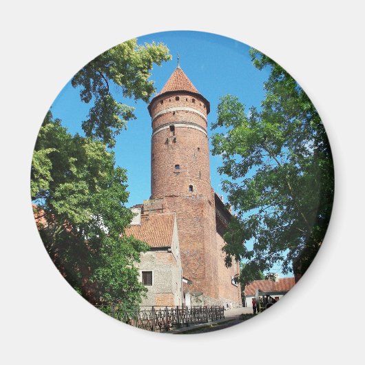 Olsztyn middeleeuws gotisch kasteel II - magneet (Voorkant)