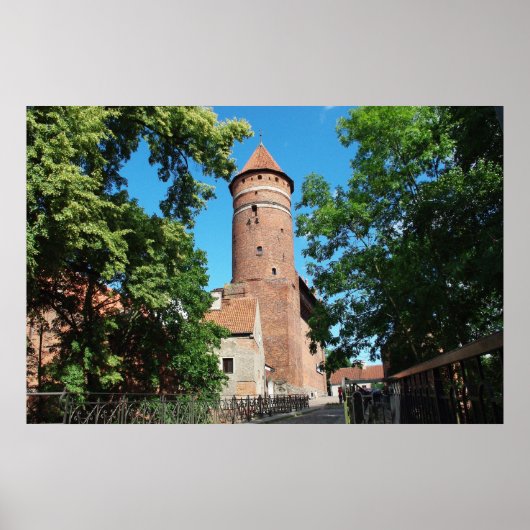Olsztyn middeleeuws gotisch kasteel II - poster (Voorkant)