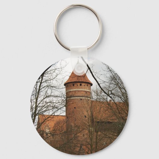 Olsztyn middeleeuws gotisch kasteel - sleutelhange sleutelhanger (Voorkant)