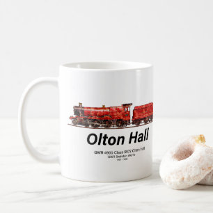 Olton Hall  stoomtrein Engels Locomotief Koffiemok