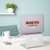 Olton Hall stoomtrein Engels Locomotief Sticker (Laptop op bureau)