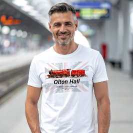 Olton Hall  stoomtrein Engels Locomotief T-shirt