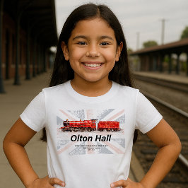 Olton Hall  stoomtrein Engels Locomotief T-shirt