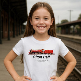 Olton Hall  stoomtrein Engels Locomotief T-shirt