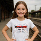 Olton Hall stoomtrein Engels Locomotief T-shirt