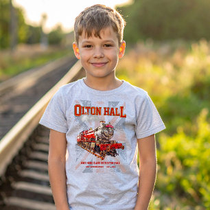 Olton Hall stoomtrein Engels Locomotief T-shirt