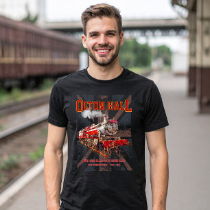 Olton Hall stoomtrein Engels Locomotief T-shirt