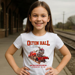 Olton Hall stoomtrein Engels Locomotief T-shirt