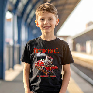 Olton Hall stoomtrein Engels Locomotief T-shirt
