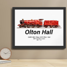 Olton Hall Vintage Stoomtrein Engelse Locomotief 