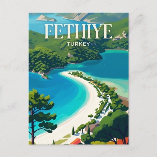 Ölüdeniz-lagune Turkije Briefkaart (Voorkant)