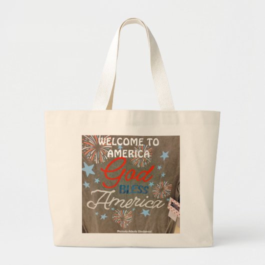 OLUMIDE GBADAMOSI CREATIES GROTE TOTE BAG (Voorkant)