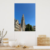 OLV-kathedraal tijdens de festiviteiten van RAFC 2 Poster (Keuken)