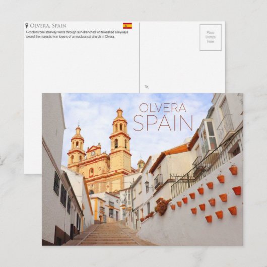 Olvera, Spain Travel Postcard Briefkaart (Voorkant / Achterkant)