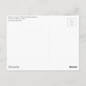 "Olvido nocturno" / "Nocturne Oblivion" Briefkaart (Achterkant)