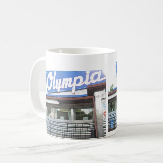 Olympia Diner mok (Voorkant links)
