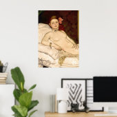 Olympia door Edouard Manet Poster (Thuiskantoor)