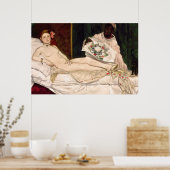 Olympia door Edouard Manet Poster (Keuken)