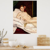Olympia door Edouard Manet Poster (Keuken)