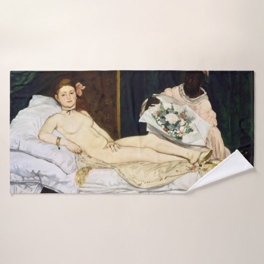 Olympia, Edouard Manet, 1863 Badhanddoek (Badhanddoek)