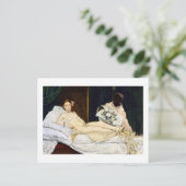 Olympia, Edouard Manet, 1863 Briefkaart (Staand voorkant)