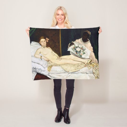 Olympia, Edouard Manet, 1863 Fleece Deken (In situ)