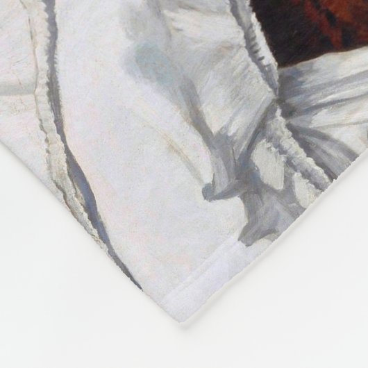 Olympia, Edouard Manet, 1863 Fleece Deken (Hoek)