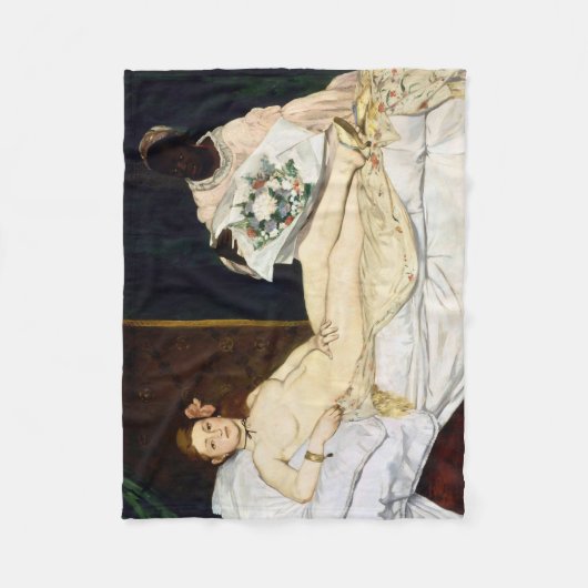 Olympia, Edouard Manet, 1863 Fleece Deken (Voorkant)