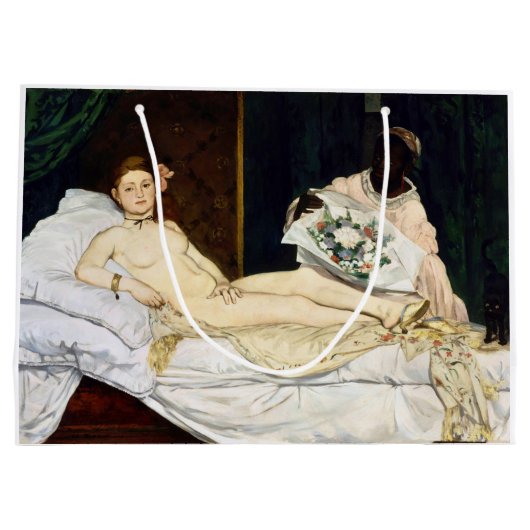 Olympia, Edouard Manet, 1863 Groot Cadeauzakje (Achterkant)