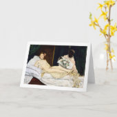 Olympia, Edouard Manet, 1863 Kaart (Gele Bloem)