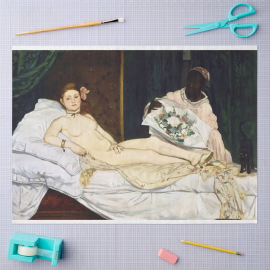 Olympia, Edouard Manet, 1863 Tissuepapier (Craft)