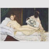 Olympia, Edouard Manet, 1863 Tissuepapier (Voorkant)