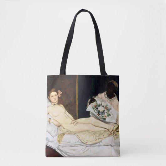 Olympia, Edouard Manet, 1863 Tote Bag (Voorkant)
