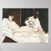 Olympia Edouard Manet Klassieke Franse schilderkun Poster (Voorkant)